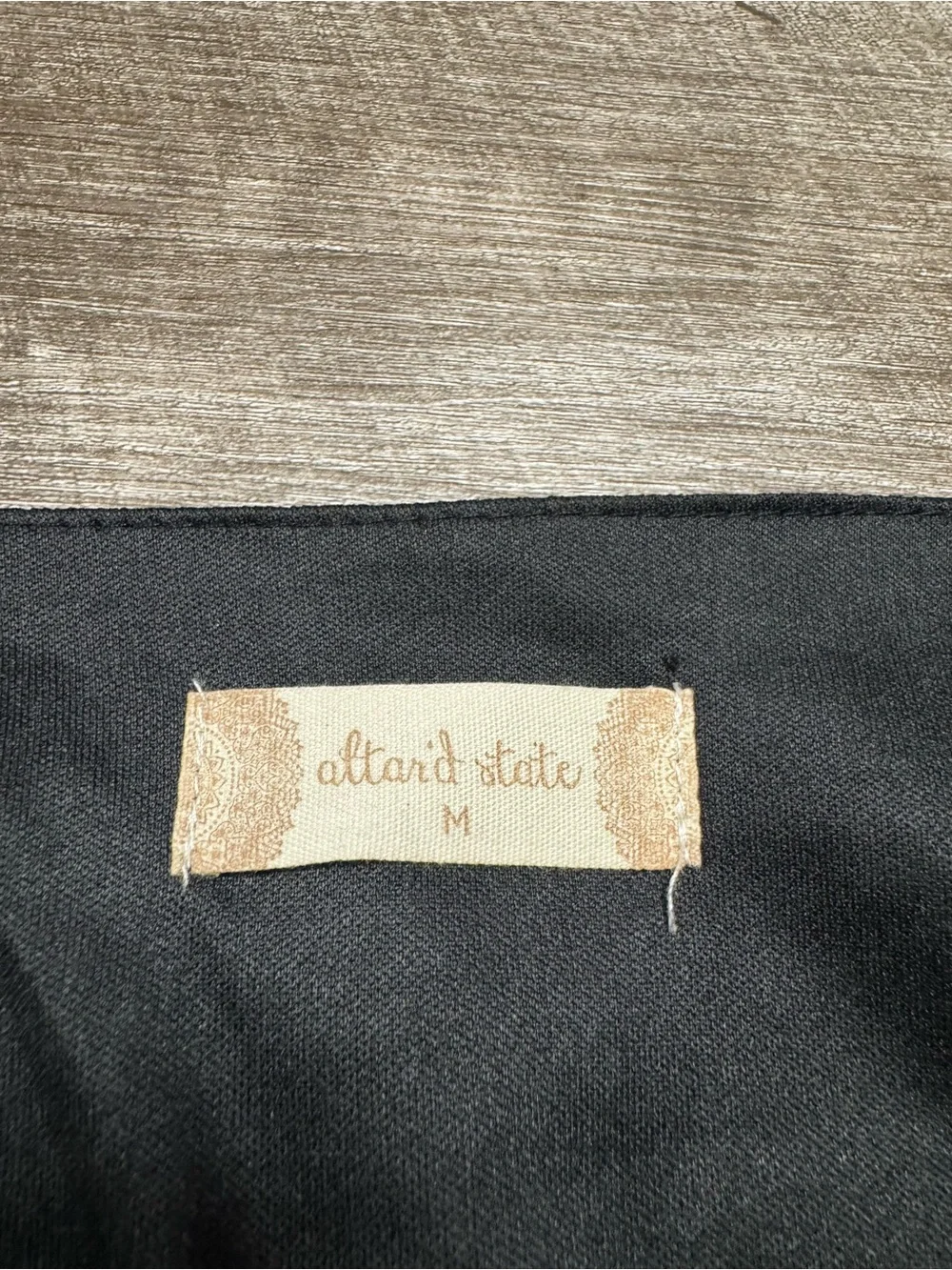 Altard State Long Sleeve Black Dress with White Stars Size Medium - Picture 6 of 8